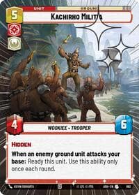Kachirho Militia (Hyperspace Foil) - Ashes of the Empire - Star Wars: Unlimited card