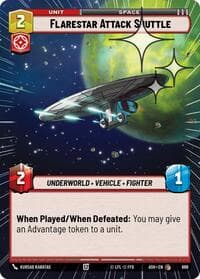 Flarestar Attack Shuttle (Hyperspace Foil) - Ashes of the Empire - Star Wars: Unlimited card