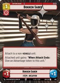 Bokken Saber (Hyperspace Foil) - Ashes of the Empire - Star Wars: Unlimited card