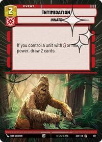 Intimidation (Hyperspace Foil) - Ashes of the Empire - Star Wars: Unlimited card