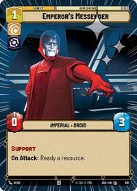 Emperor's Messenger (Hyperspace Foil) - Ashes of the Empire - Star Wars: Unlimited card