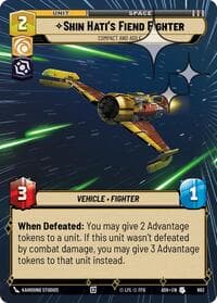 Shin Hati's Fiend Fighter - Compact and Agile (Hyperspace Foil) - Ashes of the Empire - Star Wars: Unlimited card