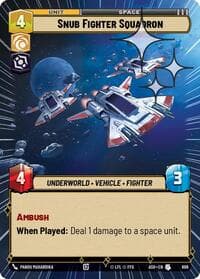 Snub Fighter Squadron (Hyperspace Foil) - Ashes of the Empire - Star Wars: Unlimited card