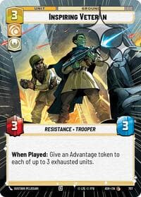 Inspiring Veteran (Hyperspace Foil) - Ashes of the Empire - Star Wars: Unlimited card