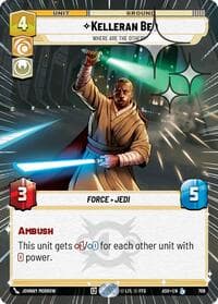 Kelleran Beq - Where are the Others? (Hyperspace Foil) - Ashes of the Empire - Star Wars: Unlimited card