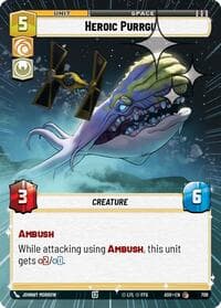 Heroic Purrgil (Hyperspace Foil) - Ashes of the Empire - Star Wars: Unlimited card