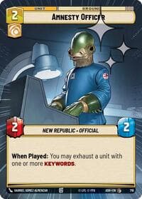 Amnesty Officer (Hyperspace Foil) - Ashes of the Empire - Star Wars: Unlimited card