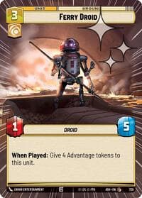 Ferry Droid (Hyperspace Foil) - Ashes of the Empire - Star Wars: Unlimited card