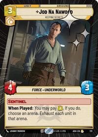 Jod Na Nawood - Keeping Secrets (Hyperspace Foil) - Ashes of the Empire - Star Wars: Unlimited card