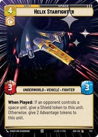 Helix Starfighter (Hyperspace Foil) - Ashes of the Empire - Star Wars: Unlimited card