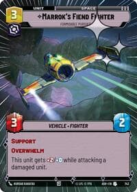 Marrok's Fiend Fighter - Formidable Pursuer (Hyperspace Foil) - Ashes of the Empire - Star Wars: Unlimited card