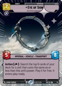 Eye of Sion - Delivered from Exile (Hyperspace Foil) - Ashes of the Empire - Star Wars: Unlimited card