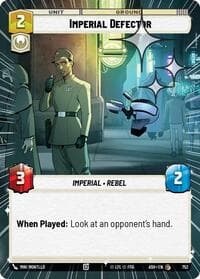 Imperial Defector (Hyperspace Foil) - Ashes of the Empire - Star Wars: Unlimited card