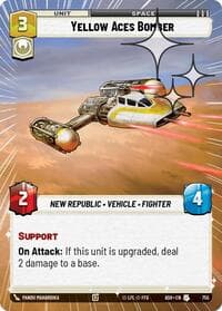 Yellow Aces Bomber (Hyperspace Foil) - Ashes of the Empire - Star Wars: Unlimited card