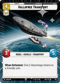 Gallofree Transport (Hyperspace Foil) - Ashes of the Empire - Star Wars: Unlimited card