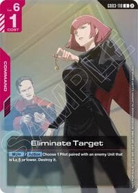 Eliminate Target (Store Tournament Participation Pack 05) - Gundam Promotional Cards - Gundam Card Game card