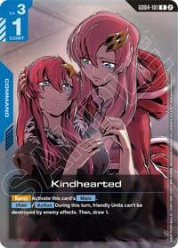 Kindhearted (Store Tournament Participation Pack 05) - Gundam Promotional Cards - Gundam Card Game card
