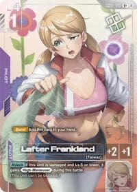 Lafter Frankland (Store Tournament Winner Pack 05) - Gundam Promotional Cards - Gundam Card Game card