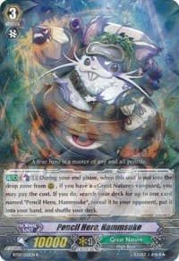 Pencil Hero, Hammsuke - BT07: Rampage of the Beast King - Cardfight Vanguard card