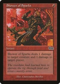 Shower of Sparks - Urza's Saga - Magic: The Gathering card
