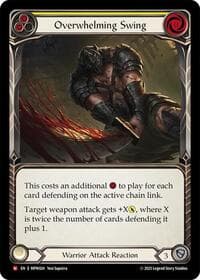 Overwhelming Swing - Mastery Pack Warrior - Flesh and Blood TCG card