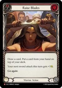 Raise Blades - Mastery Pack Warrior - Flesh and Blood TCG card
