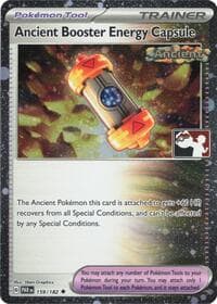 Ancient Booster Energy Capsule - 159/182 (Cosmos Holo) - Prize Pack Series Cards - Pokemon card