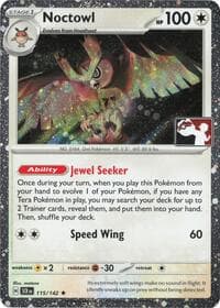 Noctowl - 115/142 (Cosmos Holo) - Prize Pack Series Cards - Pokemon card