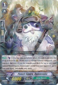 Pencil Squire, Hammsuke - BT07: Rampage of the Beast King - Cardfight Vanguard card