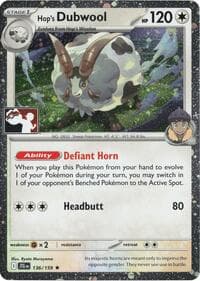 Hop's Dubwool - 136/159 (Cosmos Holo) - Prize Pack Series Cards - Pokemon card