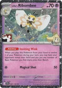 Lillie's Ribombee - 067/159 (Cosmos Holo) - Prize Pack Series Cards - Pokemon card