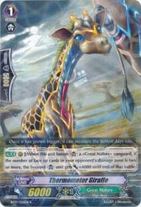 Thermometer Giraffe - BT07: Rampage of the Beast King - Cardfight Vanguard card