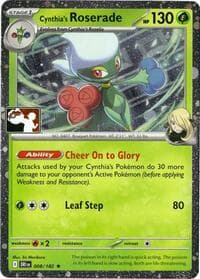 Cynthia's Roserade - 008/182 (Cosmos Holo) - Prize Pack Series Cards - Pokemon card