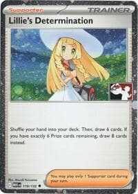 Lillie's Determination - 119/132 (Cosmos Holo) - Prize Pack Series Cards - Pokemon card