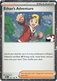 Ethan's Adventure - 165/182 (Cosmos Holo) - Prize Pack Series Cards - Pokemon card