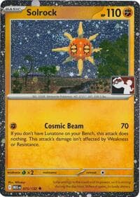 Solrock - 075/132 (Cosmos Holo) - Prize Pack Series Cards - Pokemon card