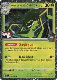 Team Rocket's Spidops - 020/182 (Cosmos Holo) - Prize Pack Series Cards - Pokemon card