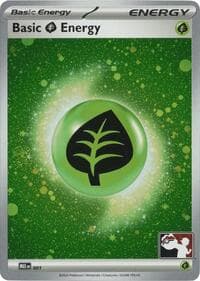 Basic Grass Energy - MEE 001 (Cosmos Holo) - Prize Pack Series Cards - Pokemon card