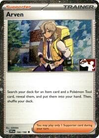 Arven - 166/198 (Cosmos Holo) - Prize Pack Series Cards - Pokemon card