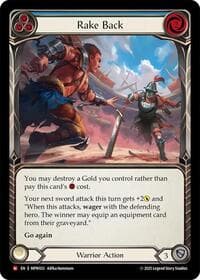 Rake Back - Mastery Pack Warrior - Flesh and Blood TCG card