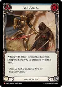 And Again... - Mastery Pack Warrior - Flesh and Blood TCG card