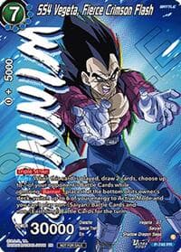 SS4 Vegeta, Fierce Crimson Flash (Ultra-Bout Series Tournament Pack Vol.3) (Winner) - Tournament Promotion Cards - Dragon Ball Super: Masters card