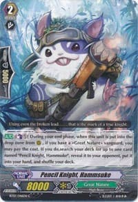 Pencil Knight, Hammsuke - BT07: Rampage of the Beast King - Cardfight Vanguard card