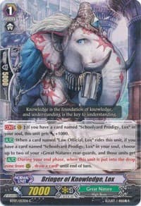 Bringer of Knowledge, Lox - BT07: Rampage of the Beast King - Cardfight Vanguard card