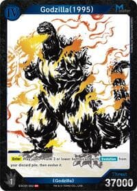 Godzilla (1995) (ESC01-002) - Ink-Brushed Monster Rampage - Godzilla Card Game card