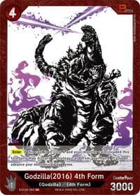 Godzilla (2016) 4th Form (ESC01-003) - Ink-Brushed Monster Rampage - Godzilla Card Game card
