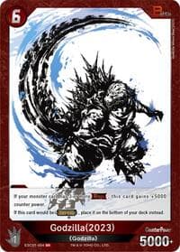 Godzilla (2023) (ESC01-004) - Ink-Brushed Monster Rampage - Godzilla Card Game card