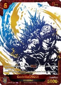 Godzilla (2023) (ESC01-004+) - Ink-Brushed Monster Rampage - Godzilla Card Game card
