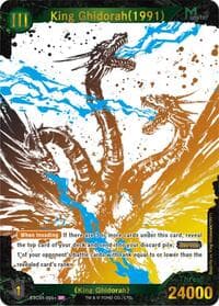 King Ghidorah (1991) (ESC01-005+) - Ink-Brushed Monster Rampage - Godzilla Card Game card
