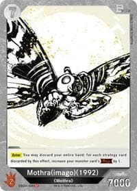 Mothra (imago) (1992) (ESC01-006) - Ink-Brushed Monster Rampage - Godzilla Card Game card